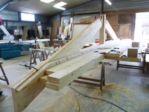 Fabrication ferme bois